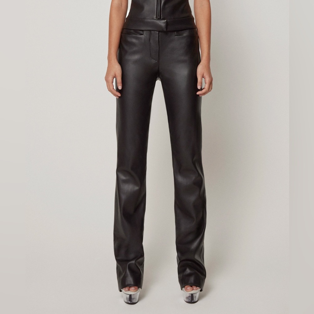 KHY FAUX LEATHER PANT SIZE NWT